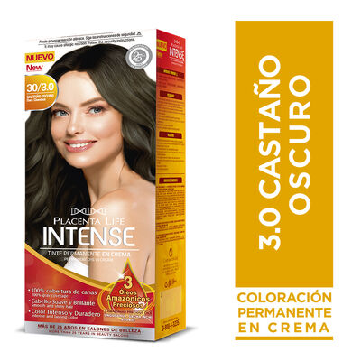 Tinte Placenta Intense Casta&ntilde;o Oscuro 3.0 - Caja 1 UN