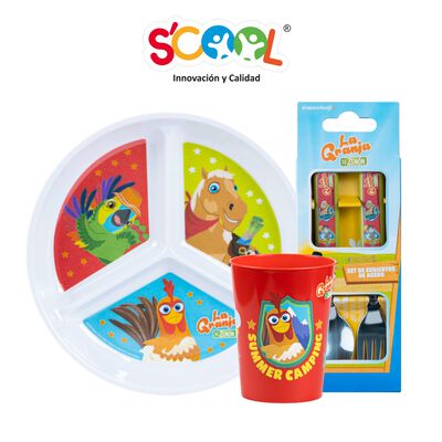 Set Plato Division La Granja De Zenon Scool - 1 UN