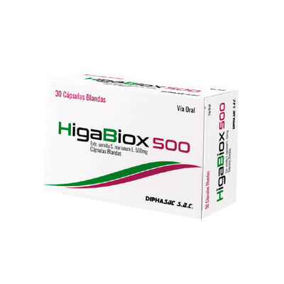 Higabiox 500Mg C&aacute;psulas - Caja 30 UN