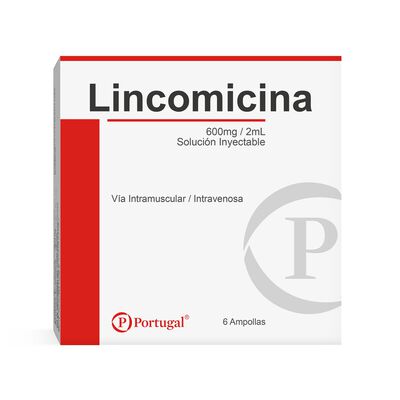 Lincomicina 600mg/2ml Soluci&oacute;n Inyectable - Caja 6 UN