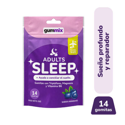 Gummix Gomitas Adults Sleep Sabor Ar&aacute;ndano - Bolsa 14 UN