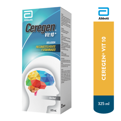 Ceregen Vit 10 Soluci&oacute;n Oral - Frasco 325 ML
