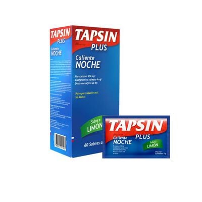 Tapsin Plus Caliente Noche - Caja 60 UN