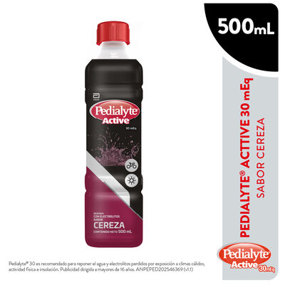 Pedialyte 30 Sabor Cereza - Frasco 500 ML