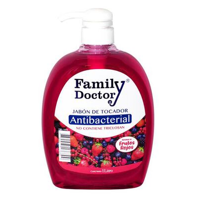 Family Doctor Jab&oacute;n Liquido Antibacterial Frutos Rojos - Frasco 1L