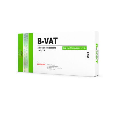 B-Vat Soluci&oacute;n Inyectable 2 ML - Caja 10 UN