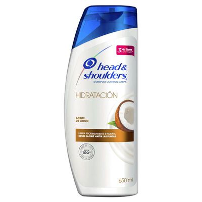 Shampoo Head & Shoulders Hidrataci&oacute;n Coco - Frasco 650 Ml