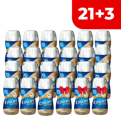 Pack 24 Ensure Advance L&iacute;quido Vainilla - Frasco 220 ML