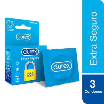 Preservativo Durex Extra Seguro - Caja 3 UN