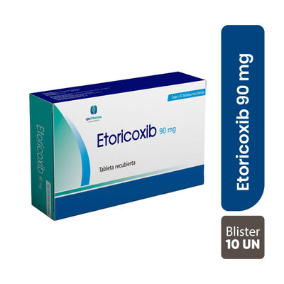 Etoricoxib 90mg Tableta recubierta - Blister 10 UN