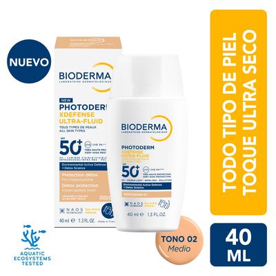 Bioderma Photoderm XDefense Ultra-Fluido SPF 50+ Tono Medio - Frasco 40 ML