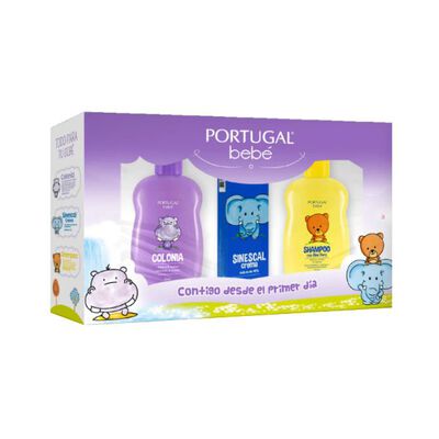 Tripack Estuche Portugal Beb&eacute; Colonia + Sinestal + Shampoo - Caja 3 UN