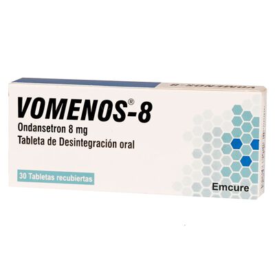 Vomenos-8 8mg Tabletas - Caja 30 UN