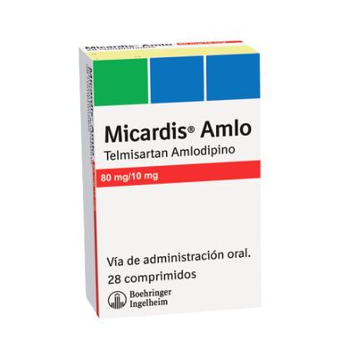 Micardis Amlo 80/10 Mg Comprimidos - Caja 28 UN