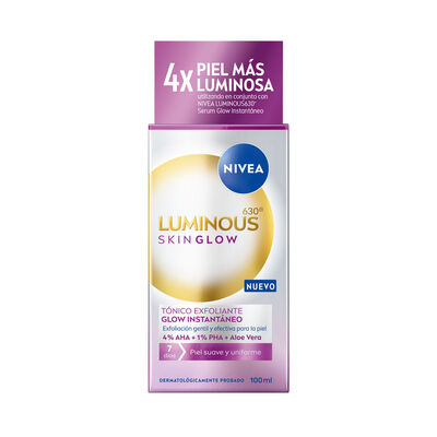 Nivea Luminous 630 Skin Glow T&oacute;nico Exfoliante - Frasco 100 ML
