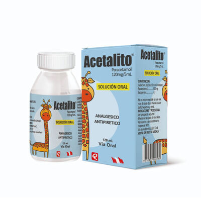 Acetalito Soluci&oacute;n Oral - Frasco 120 Ml