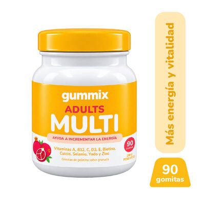 Gummix Gomitas Energia Multivitaminico + Energia Para Adultos - Frasco 90 UN