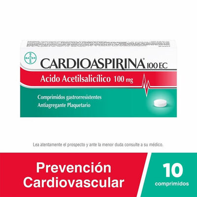 Cardioaspirina 100EC 100 mg Comprimidos con cubierta ent&eacute;rica - Bl&iacute;ster 10 Un