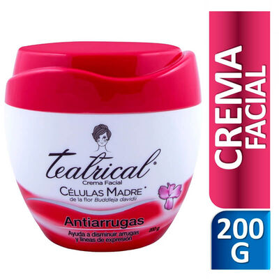Crema Facial Teatrical Antiarrugas - Pote 200 G