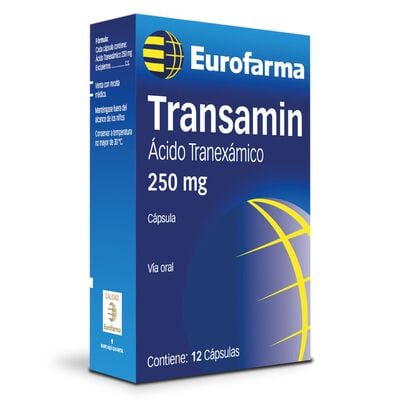 Transamin 250 Mg - Caja 12 c&aacute;psulas