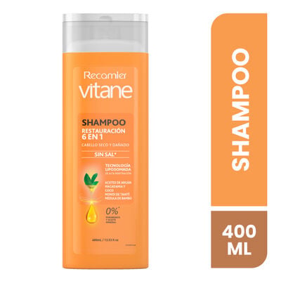 Vitane Shampoo Restauraci&oacute;n 6 en1  - Frasco 400 Ml