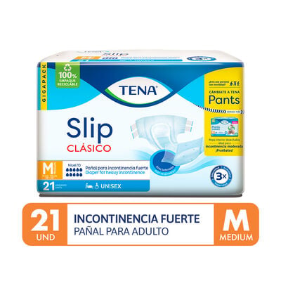 Tena Slip Cl&aacute;sico Talla M - Bolsa 21 UN