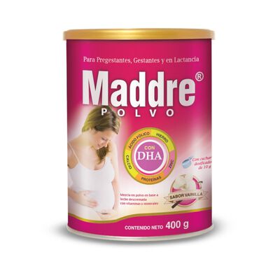 Maddre DHA Polvo Vainilla  - Lata 400 G