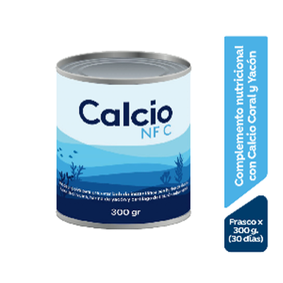 Calcio NF C Polvo Marino Sabor Vainilla - Frasco 300 G
