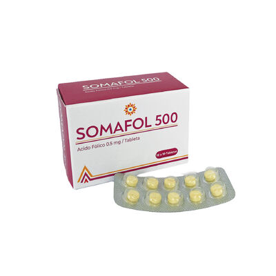 Somafol 500 / O,5 Mg Tabletas - Bl&iacute;ster10 UN