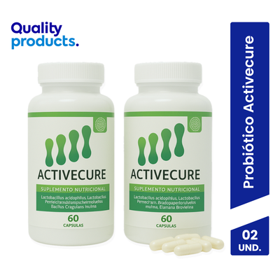 Probi&oacute;tico Activecure Frasco 60 capsulas - Pack 2 UN