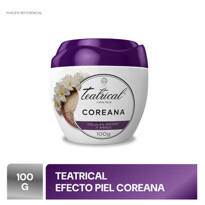 Teatrical Crema piel coreana - Pote 100 GR