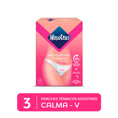 Parche T&eacute;rmico Nosotras Calma-V - Caja 3 UN