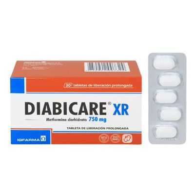 Diabicare XR 750 Mg - Caja 30 UN