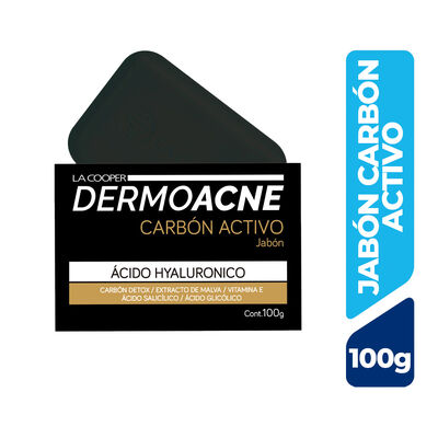 Dermoacn&eacute; Jab&oacute;n carb&oacute;n activo - 100G