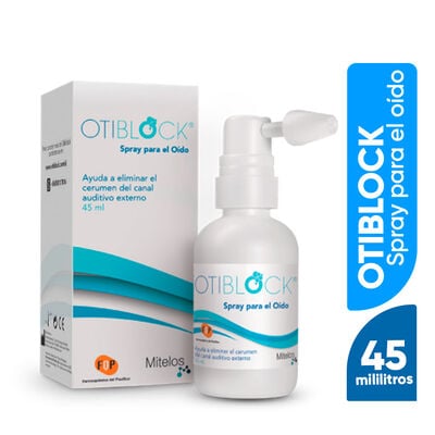 Otiblock Spray Para El Cerumen Del Oido - Tubo 45 ML