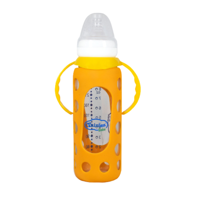 Biber&oacute;n Tuinies De Vidrio Funda Silicona 8Oz - Unidad 1 UN