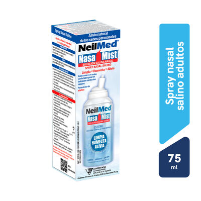 Soluci&oacute;n Salina Nasal Spray NeilMed NasaMist - Frasco 75 ML