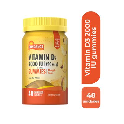 Sundance Vitamina D3 2000 IU  Gomitas 48 UN