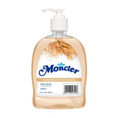 Jab&oacute;n L&iacute;quido Moncler Avena -Frasco 360 ml