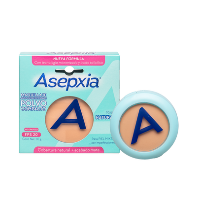 Maquillaje en Polvo Asepxia Natural FPS20 - Unidad 1 UN