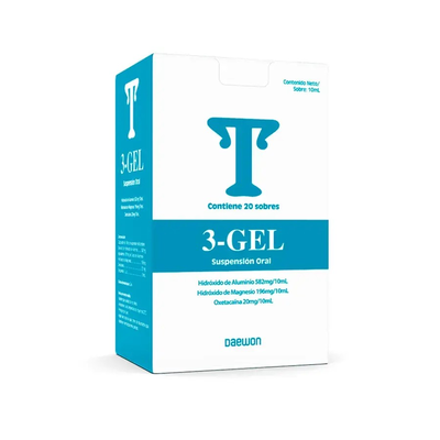 3-Gel Suspensi&oacute;n Oral - Caja 20 UN