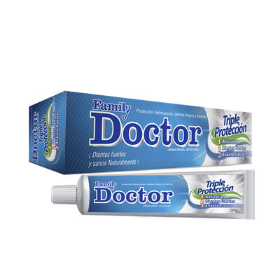 Crema Dental Family Doctor Triple Acci&oacute;n - Tubo 204 G