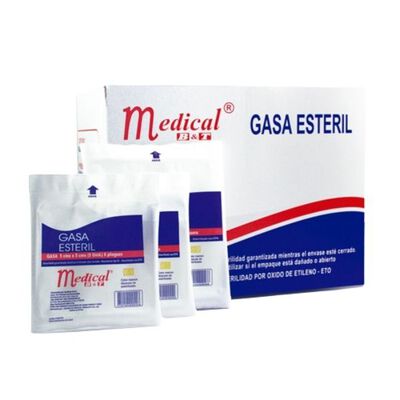 Gasa Esteril 5cm x 5cm - Bolsa 5 UN