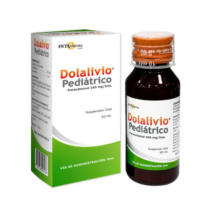 Dolalivio Pedi&aacute;trico 160 mg/5 mL Suspensi&oacute;n Oral - Frasco 60 mL