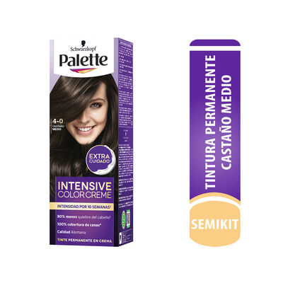 Tinte Palette Intensive- Semikit 4-0 Casta&ntilde;o Medio - Caja 1 UN