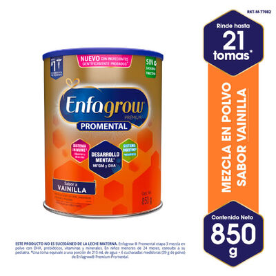 Enfagrow Premium Promental Sabor Vainilla - Lata 850 Gr