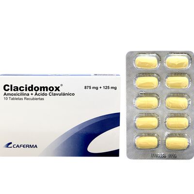 Clacidomox 875 Mg + 125 Mg - Caja 10 UN