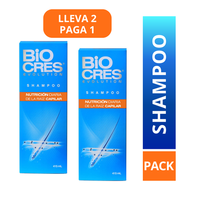 Biocres Shampoo Duo Nutrici&oacute;n - Frasco 415 ML