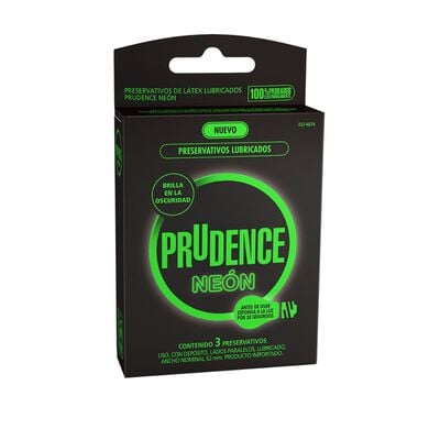 Preservativo Prudence Ne&oacute;n - Caja 3 UN