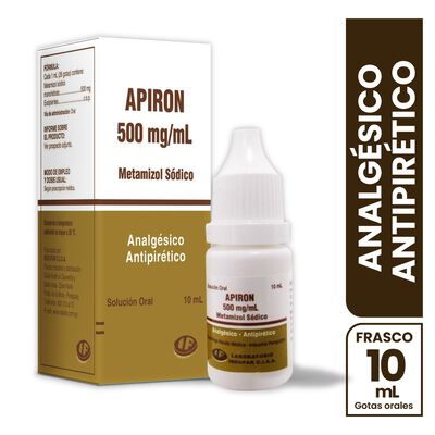 Soluci&oacute;n Oral-Gotas Apiron 500 Mg/ML - Frasco 10 ML